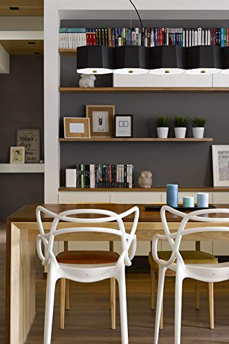 2xhome Set of 6 White Modern Dining Room Chairs