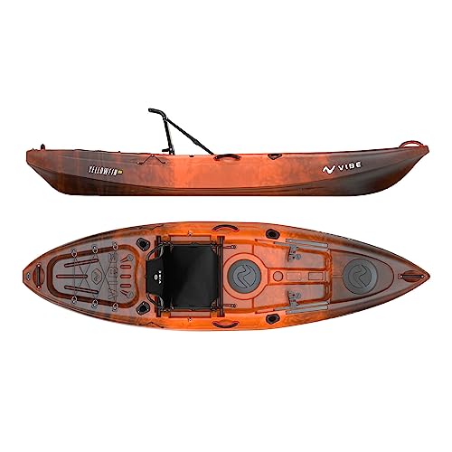 Vibe Yellowfin 100 Angler Sit-On-Top Fishing Kayak Wildfire