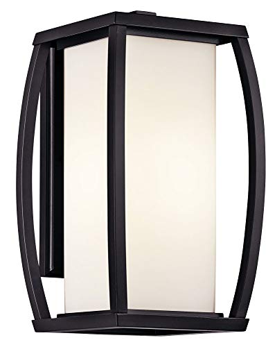 Kichler Bowen Outdoor Wall 1-Light Fixture Architectural Bronze 14.75-Inch