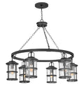 Hinkley Lakehouse Outdoor Large 6-Light Chandelier Black