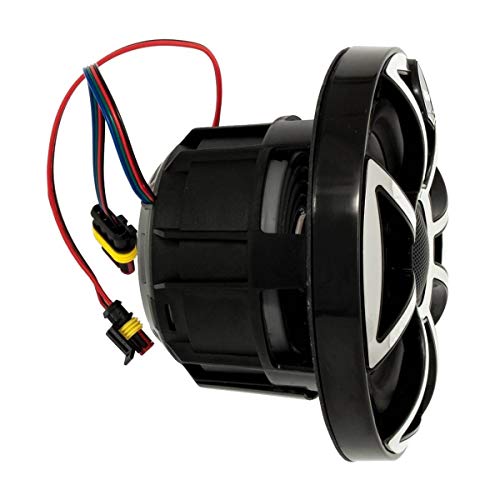 Wet Sounds REVO 8-XSS High Output 8" Marine Coaxial Speaker with RGB Backlighting Silver