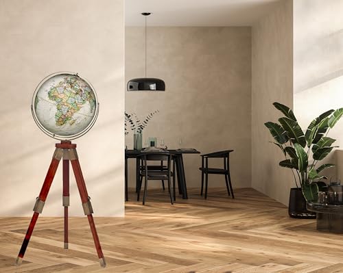 Replogle Eaton III 16" National Geographic Floor-Standing Globe White
