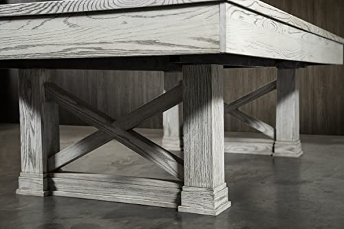 Empire USA Agriturismo Slate Pool Table with Premium Billiard Accessories 8FT Whitewash