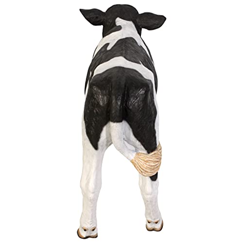 Design Toscano Buttercup Life Size Holstein Calf Dairy Cow Statue Full Color