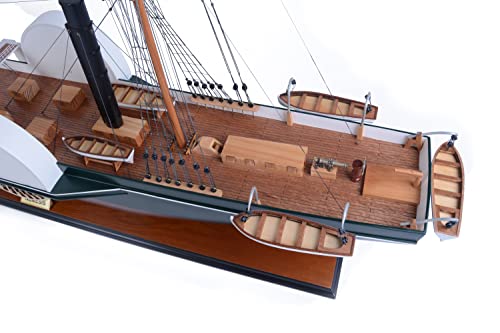 Old Modern Handicrafts Nemesis Ship Model Handcrafted Wood Multicolor