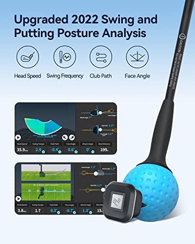 PHIGOLF Home Golf Simulator with Weighted Swing Stick, Indoor & Outdoor Use, Motion Sensor & 3D Swing Analysis, Android/iOS Support, WGT & E6 Connect - Phigolf1