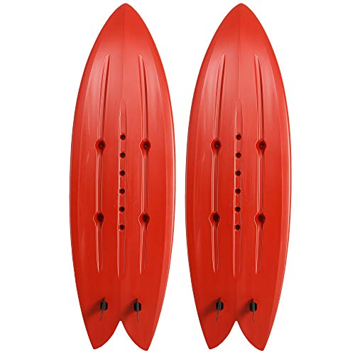 Lifetime Freestyle XL 98 Stand-Up Hardshell Paddleboard - 2 Pack (Paddles Included) Red
