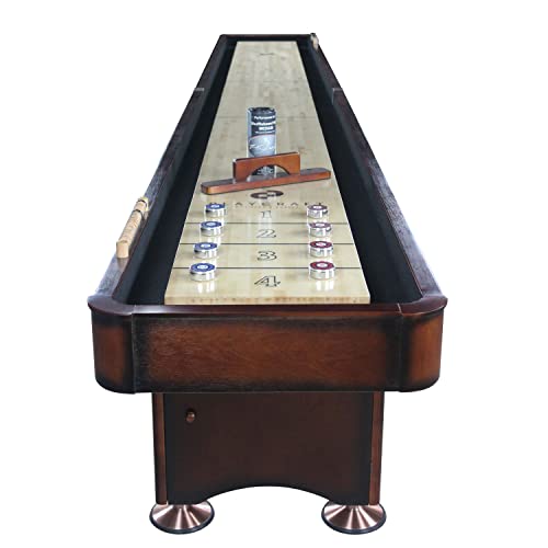 Playcraft Georgetown Cherry 14' 2 Piece Construction Shuffleboard Table