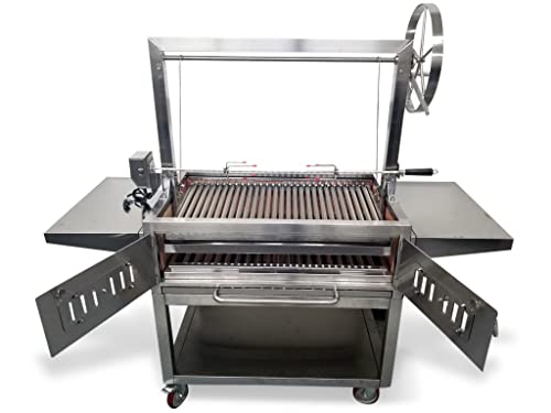 SDI Factory Direct Stainless Steel Outdoor Charcoal BBQ Grill Silver