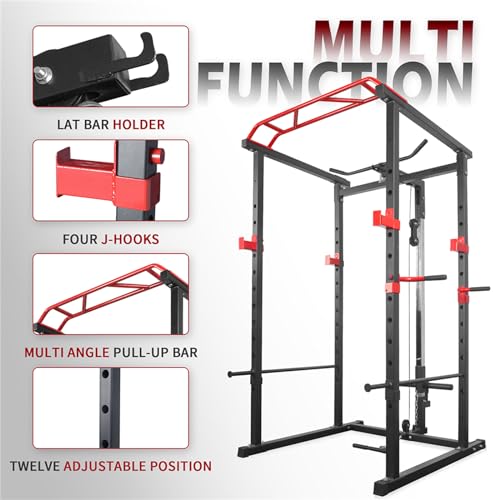 PRODC Power Cage Squat Rack 1000-Pound Capacity Olympic Gym Equipment