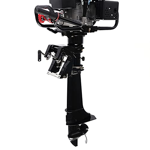 Gdrasuya10 7HP 4 Stroke Air-Cooled Outboard Motor Black