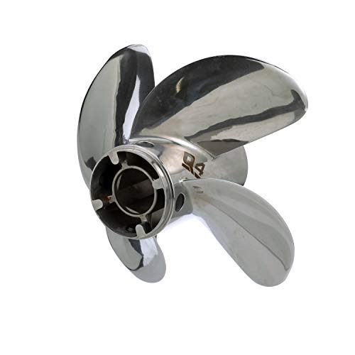 Quicksilver Q4 14.6" Stainless Steel Propeller 4-Blade Right Hand Rotation