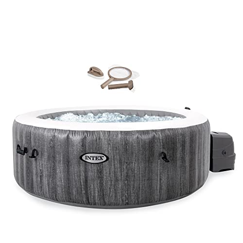 Intex PureSpa Plus 6 Person Inflatable Hot Tub Jet Spa & Maintenance Accessory Kit