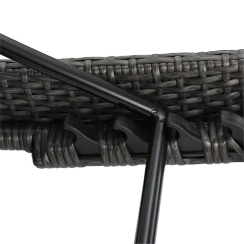 Noble House Salem Outdoor Wicker Arm Chaise Lounge Set of 4 Grey