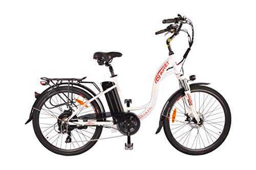 DJ Bikes City Bike 750W 48V 13Ah Step-Thru Power Electric Bicycle Pearl White B2
