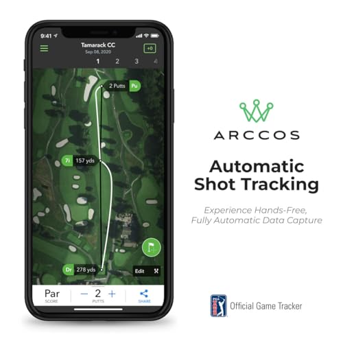 PlayBetter Arccos Smart Sensors (Gen3+) & Arccos Link Pro Gift Box Bundle - Set of 14 Golf Shot Tracker System, A.I. GPS Rangefinder - Includes PlayBetter Portable Charger, Wall Adapter & Hard Case, Gift Box with Arccos Link Pro