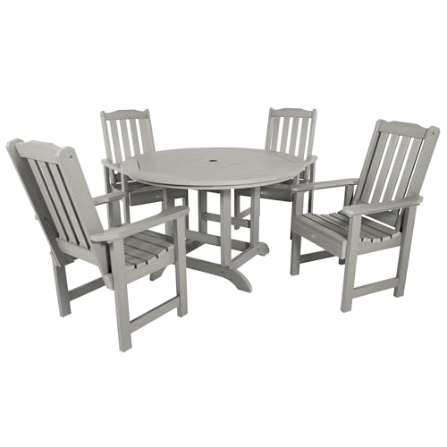 Highwood Lehigh 5-Piece Round Dining Set Harbor Gray