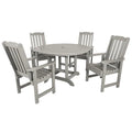 Highwood Lehigh 5-Piece Round Dining Set Harbor Gray