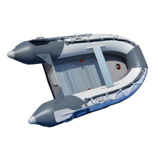 BRIS 8.2 ft Inflatable Boat Gray with White
