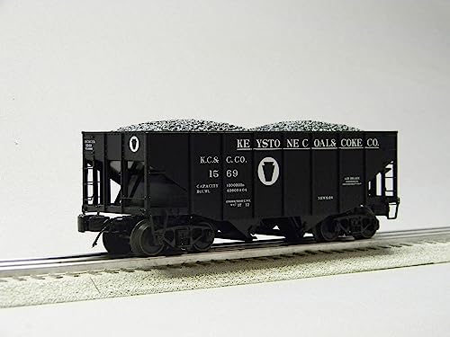 Generic MTH Premier Keystone Fish Belly Hopper 6 Pack O Gauge Natural Color