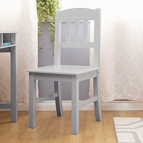 Guidecraft Taiga Kids Desk Set with Hutch & Chair Grey