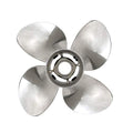 Quicksilver Q4 12.7" Diameter 19" Pitch 4-Blade Stainless Steel Propeller Right Hand Rotation