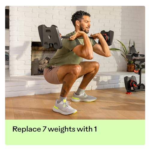 Bowflex SelectTech 2080 Barbell with Curl Bar Black