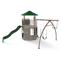 Lifetime Adventure Tower Metal Playset Swing Set Green