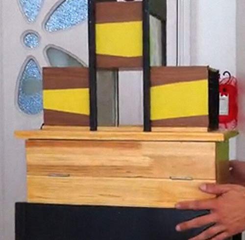 Illusions Tri Section Magic Tricks Brown