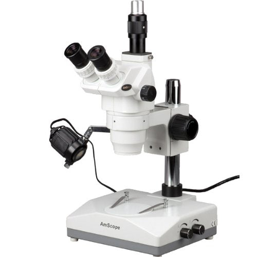 AmScope ZM-2TY Trinocular Stereo Zoom Microscope 6.7X-90X White