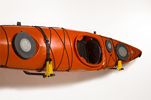 Suspenz Kayak Storage Rack, 2-Boat Free Standing - Yellow