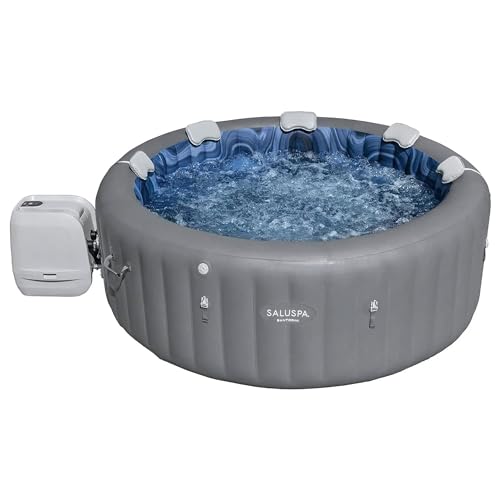 Bestway SaluSpa Santorini HydroJet Inflatable Hot Tub 180 Jets 6-Pack Non Slip Seats