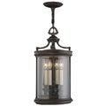 Fine Art Lamps 4-Light Louvre Hanging Exterior Pendant Light Bronze