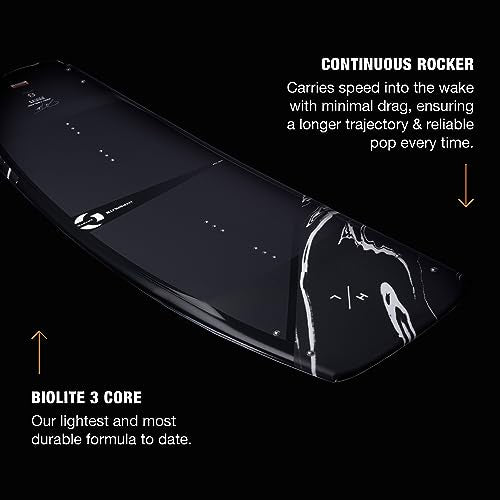 Hyperlite Cryptic Wakeboard + Remix Bindings Wakeboard Package - Perfect for Intermediate to Advanced Riders - 146cm Black