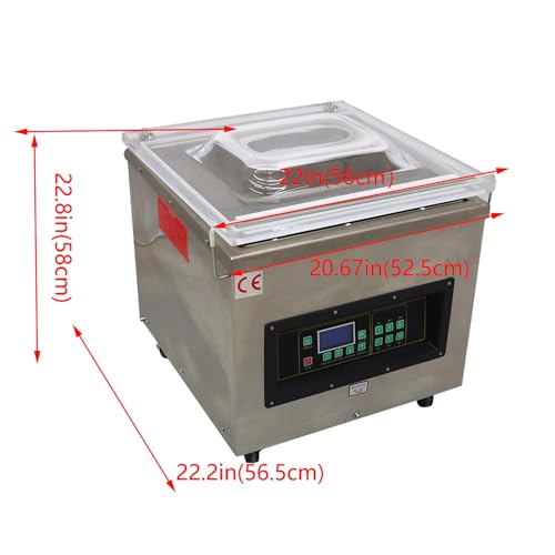 HayWHNKN Stainless Steel Vacuum Sealer for Dry & Moist Food 110V