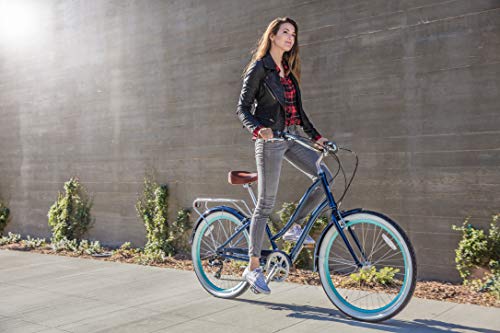 sixthreezero EVRYjourney Steel Women's Step-Through Touring Hybrid Bike Teal