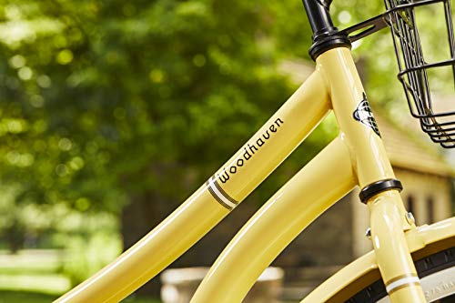 Huffy Woodhaven 26 Inch Women's Cruiser Bike Cream Yellow