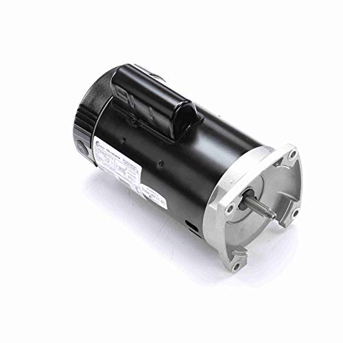 The Pool Supply Shop 1.5 HP Square Flange Full-Rated Pool and Spa Pump Motor Black