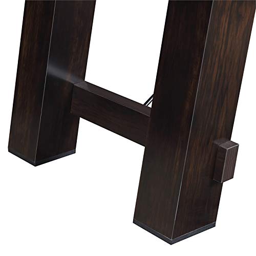 BOWERY HILL Shuffleboard Table Brown Blue Red