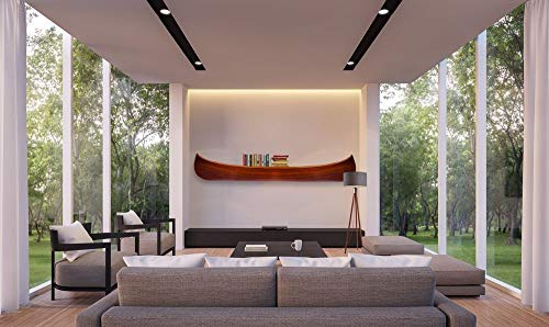 Old Modern Handicrafts Display Half Canoe Wall Art - 9 ft Multicolor