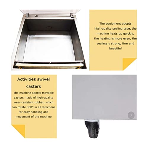 LGXEnzhuo Single Chamber Vacuum Packaging Machine 110V 900W Silver