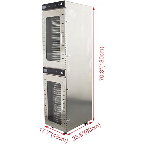 HQHAOTWU 40 Layers Stainless Steel Rotary Food Dehydrator Machine