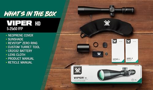 Vortex Viper HD 5-25x50 First Focal Plane Scope Black