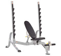 HOIST Fitness Olympic Weight Bench 7-Position Adjustable Full-Body Strength Training Bench Foldable