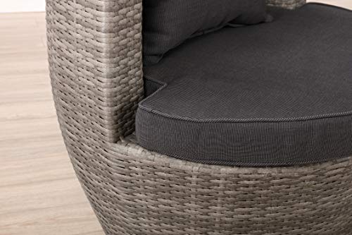 Alaterre Furniture Bistro All-Weather Conversation Set with Two Round Chairs and Glass Top Table Coffee