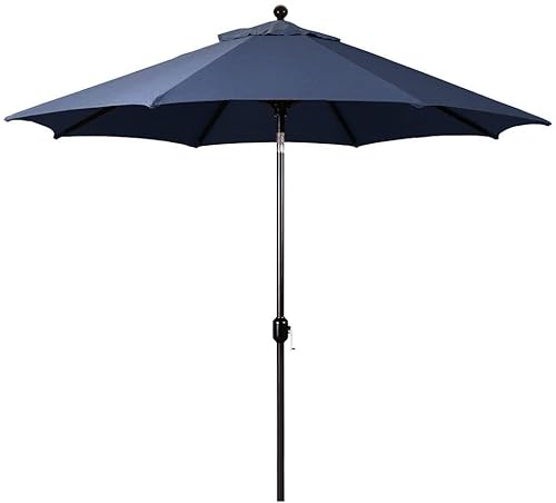 Galtech Deluxe Auto Tilt Market Umbrella 11ft Navy