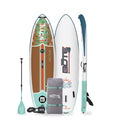 BOTE 10' FT 4" Wulf Aero Inflatable Stand Up Paddle Board Kit Native Floral