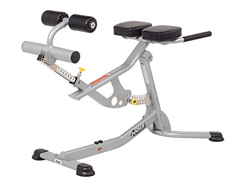 HOIST Fitness Adjustable Hyperextension Roman Chair Platinum