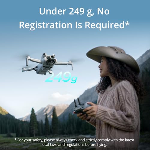 DJI Mini 4 Pro Quadcopter Drone Fly More Combo with RC 2 Controller 4K HD Video