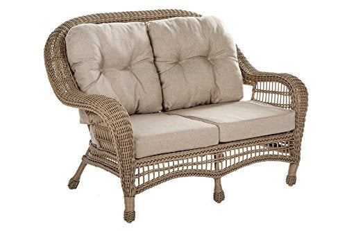 WUnlimited Saturn Collection Outdoor Garden Patio Loveseat Chair Light Brown